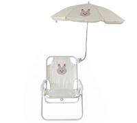 Sedia da spiaggia per bambini con ombrellone|Sedia da spiaggia per bambini con ombrellone, prato pieghevole per con parasole per/piscina/campeggio/pesca, coniglietto