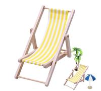 Sedia da Spiaggia, Sedia a Laia, Accessorio per Sedia da Spiaggia Pieghevole | Sedia Lunga Modello Sedia Giocattolo per la Casa Giardino Decorazione Mobili Accessori