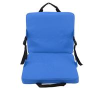 Sedia da Stadio Portatile Pieghevole con Cuscino per Sedia da Esterno con Tasca Portaoggetti per Eventi Sportivi da Campeggio su Prato, Parco Sulla Spiaggia (Blu)