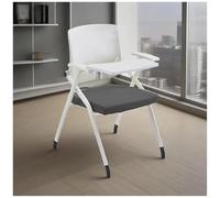 Sedia da studente ergonomica con scrivania collegata, sedia da scrivania pieghevole for computer, sedie impilabili for ospiti for sala conferenze for ufficio, scuola, sala d'attesa for formazione