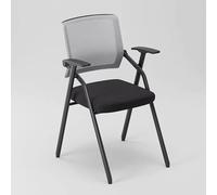 Sedia da studente impilabile, sedia da scrivania pieghevole for computer con scrittoio con bracciolo for tablet, sedie for reception for ufficio, scuola, sala d'attesa for conferenze di formazione