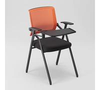 Sedia da studente impilabile, sedia da scrivania pieghevole for computer con scrittoio con bracciolo for tablet, sedie for reception for ufficio, scuola, sala d'attesa for conferenze di formazione