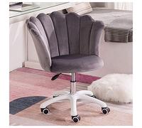 Sedia da studio avvolgente in velluto, regolabile, girevole, per ufficio, per adulti, design ergonomico, comoda tappezzeria, elegante motivo floreale