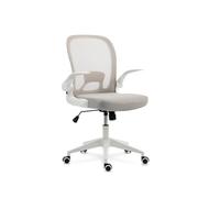 Sedia da studio giovanile modello Palermo, schienale ribaltabile. Grigio