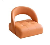 Sedia da Terra con Supporto for La Schiena Curva Ergonomica, Cuscino for Finestra a Bovindo, Sedie da Terra for Yoga for La Meditazione, Sedia Senza Gambe(Orange)