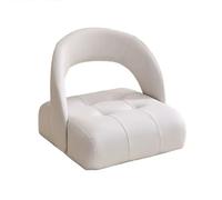 Sedia da Terra con Supporto for La Schiena Curva Ergonomica, Cuscino for Finestra a Bovindo, Sedie da Terra for Yoga for La Meditazione, Sedia Senza Gambe(White)