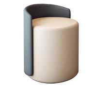 Sedia da toeletta girevole a 360°, colore blu scuro, sgabello da trucco, poltrona elegante per toletta, camera da letto e salone, design confortevole ed elegante