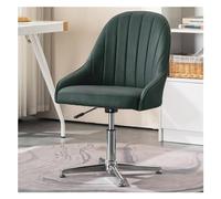 Sedia da toilette ergonomica girevole a 360° con supporto posteriore centrale per ufficio, design a gambe incrociate senza braccioli, ideale per attività informatiche e uso in ufficio. Octopus feet