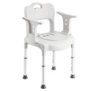 Sedia da toilette Sedia da allattamento mobile for sgabello da bagno incinta, sedia da toilette da bagno, toilette da comodino notturna, sedia da allattamento mobile for anziani Sicurezza nel bagno