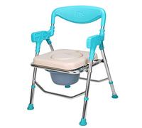 Sedia da Toilette - Sedia da Comoda per WC o Doccia per Uso Pesante Sedia da vasino da Comodino per Adulti, Struttura di Sicurezza Medica Sedile WC per disabili Sedile WC Max. 150 kg