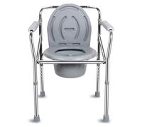 Sedia da toilette Sgabello da bagno in gravidanza Sedia multifunzione regolabile in altezza, Sgabello da bagno for donne incinte anziane Sicurezza nel bagno