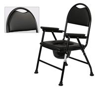 Sedia da toilette Sgabello da bagno incinta WC mobile pieghevole con secchio/Sedia for anziani Sedia da doccia for donne incinte/WC notturno sul comodino Sicurezza nel bagno