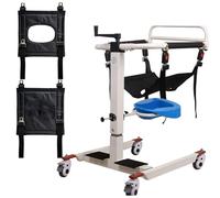 Sedia da trasferimento e sedia a rotelle elevabile 4 in 1 for la casa con funzionalità di sollevamento for auto portatile for pazienti, sedia a rotelle for pazienti for anziani(B)