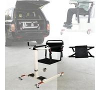 Sedia da trasferimento for ascensore for paziente, ascensore for sedia a rotelle portatile multifunzionale regolabile in altezza in larghezza con cuscino for sedile rigido