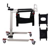 Sedia da trasferimento for paziente - Ausilio portatile for sollevamento del sedile diviso a 180° for comoda doccia e comodino, può sostenere fino a 150 kg