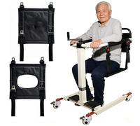 Sedia da trasferimento for paziente, sedia da trasferimento for casa, sedia da trasferimento con cuscino, comodino for anziani disabili, WC, ausilio for il sollevamento del sedile