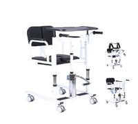 Sedia da trasferimento per pazienti multifunzione per la casa, ausilio portatile per il trasporto infermieristico degli anziani, sedia da trasferimento altezza regolabile