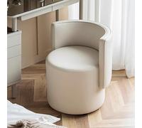 Sedia da trucco con schienale, ideale per bagno, camera da letto e salone, design elegante, non rotante, dimensioni compatte, perfetta per bellezza e comfort