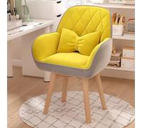 Sedia da trucco girevole Mid-Century, sgabello da trucco in pelle, per casa e ufficio, elegante, per studio e lavoro, comoda ed elegante, ideale per bellezza e produttività