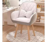 Sedia da trucco moderna Mid-Century, girevole, in pelle, per casa e ufficio, ideale per lavoro o studio, design elegante e confortevole, perfetta per stazione di bellezza