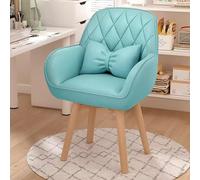 Sedia da trucco moderna Mid-Century girevole in pelle per casa e ufficio, perfetta per lavoro o studio, design elegante e confortevole, uso versatile