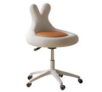 Sedia da Trucco trucco Vanity Girevole Regolabile con Seduta Imbottita for Camera da Letto Cucina Sala A scelta tra diversi colori(Orange)