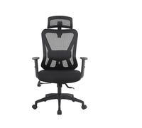 SEDIA DA UFFICIO ACTIVEJET ergonomica T5 BLACK, girevole, in rete, con braccioli e supporto lombare