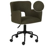 Sedia da ufficio bouclé verde SANILAC
