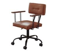 Sedia da ufficio con supporto posteriore, in ecopelle, regolabile, con ruote, per giocare e lavorare