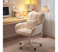 Sedia da Ufficio, Confortevole poltrona moderna carina, sedia per computer imbottita di velluto, sedia operativa ergonomica, per la casa e l'ufficio di lavoro o di studio, Make-up(Color:B)
