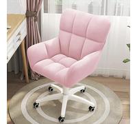 Sedia da Ufficio, Confortevole poltrona moderna carina, sedia per computer imbottita di velluto, sedia operativa ergonomica, per la casa e l'ufficio di lavoro o di studio, Make-up(Color:F)