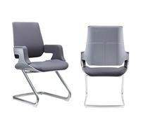 Sedia da ufficio da gaming, ergonomica, con comodo schienale, in pelle di alta qualità e braccioli di supporto, ideale per uso domestico o ufficio, stile conferenza di fascia alta, senza ruote