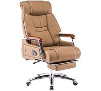 Sedia da ufficio direzionale Big & Tallchair, reclinabile a 155°, capacità di carico 250 kg/551,2 libbre, beige, per il comfort a casa e al lavoro, design ergonomico, relax durante la pausa