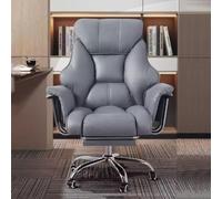Sedia da ufficio direzionale ergonomica con schienale alto, rivestimento in pelle e imbottitura del sedile in lattice, poltrona girevole e regolabile in altezza, per sedia da lavoro comoda Big Boss