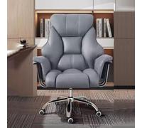 Sedia da ufficio direzionale ergonomica con schienale alto, rivestimento in pelle e imbottitura del sedile in lattice, poltrona girevole e regolabile in altezza, per sedia da lavoro comoda Big Boss