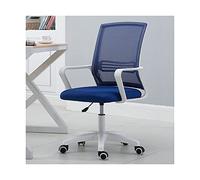 Sedia da ufficio direzionale girevole ergonomica per scrivania per computer regolabile con schienale in rete e seduta imbottita, braccioli con rotazione a 360°, perfetta per l'