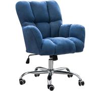 Sedia da ufficio direzionale, moderna sedia ergonomica da scrivania con ruote e schienale alto, sedia da ufficio per computer, girevole regolabile, con funzione di oscillazione e imbottitura