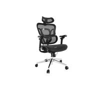 Sedia da ufficio Equip 651051 schienale in rete nera regolabile 3D