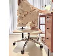 Sedia da ufficio ergonomica a gambe incrociate con cuscini in pelle PU, supporta 136 kg, per adulti e bambini, in posizione di gioco e accovacciata