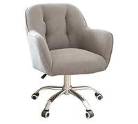 Sedia da ufficio ergonomica con braccioli, design girevole con schienale medio, per casa, ufficio, studio o sala conferenze