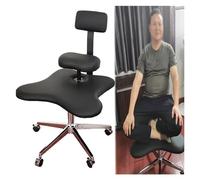 Sedia da ufficio ergonomica con gambe incrociate e base a dondolo, migliora la postura per la meditazione e il lavoro, include un comodo cuscino spesso