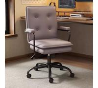 Sedia da ufficio ergonomica con inclinazione regolabile, design girevole, perfetta per giochi, lavoro e studio, comoda sedia da toeletta per la casa