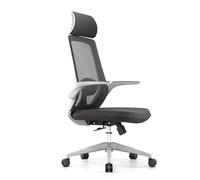 Sedia da ufficio ergonomica con poggiatesta, braccioli inclinabili e cuscino traspirante per un comfort prolungato nel lavoro e nelle sale conferenze