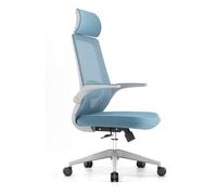 Sedia da ufficio ergonomica con poggiatesta, braccioli inclinabili e cuscino traspirante per un comfort prolungato nel lavoro e nelle sale conferenze