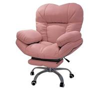 Sedia da ufficio ergonomica con schienale alto, design girevole e girevole, comodo supporto lombare e braccioli imbottiti per casa, camera da letto, studio, lavoro per studenti, comfort e mobilità