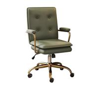 Sedia da ufficio ergonomica con schienale alto e braccioli in pelle, schienale inclinabile regolabile e ruote per un maggiore comfort in casa, ufficio, studio e gioco