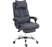 Sedia da ufficio ergonomica con schienale alto e poggiapiedi, sedia da scrivania reclinabile per il massimo comfort, supporto lombare e elevata capacità di peso