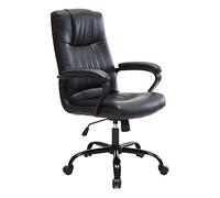 Sedia da ufficio ergonomica, con schienale alto, in pelle, con braccioli ribaltabili e supporto lombare, può sollevare e regolare la rotazione di 360 gradi può alleviare i problemi fisici
