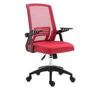 Sedia da ufficio ergonomica con schienale alto, in rete rossa, girevole, regolabile, per giochi e lavoro, per casa e ufficio, comoda sedia sollevabile per lunghe ore