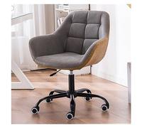 Sedia da ufficio ergonomica con schienale alto, regolabile, girevole, con braccioli e ruote, design direzionale di metà secolo, per casa e ufficio